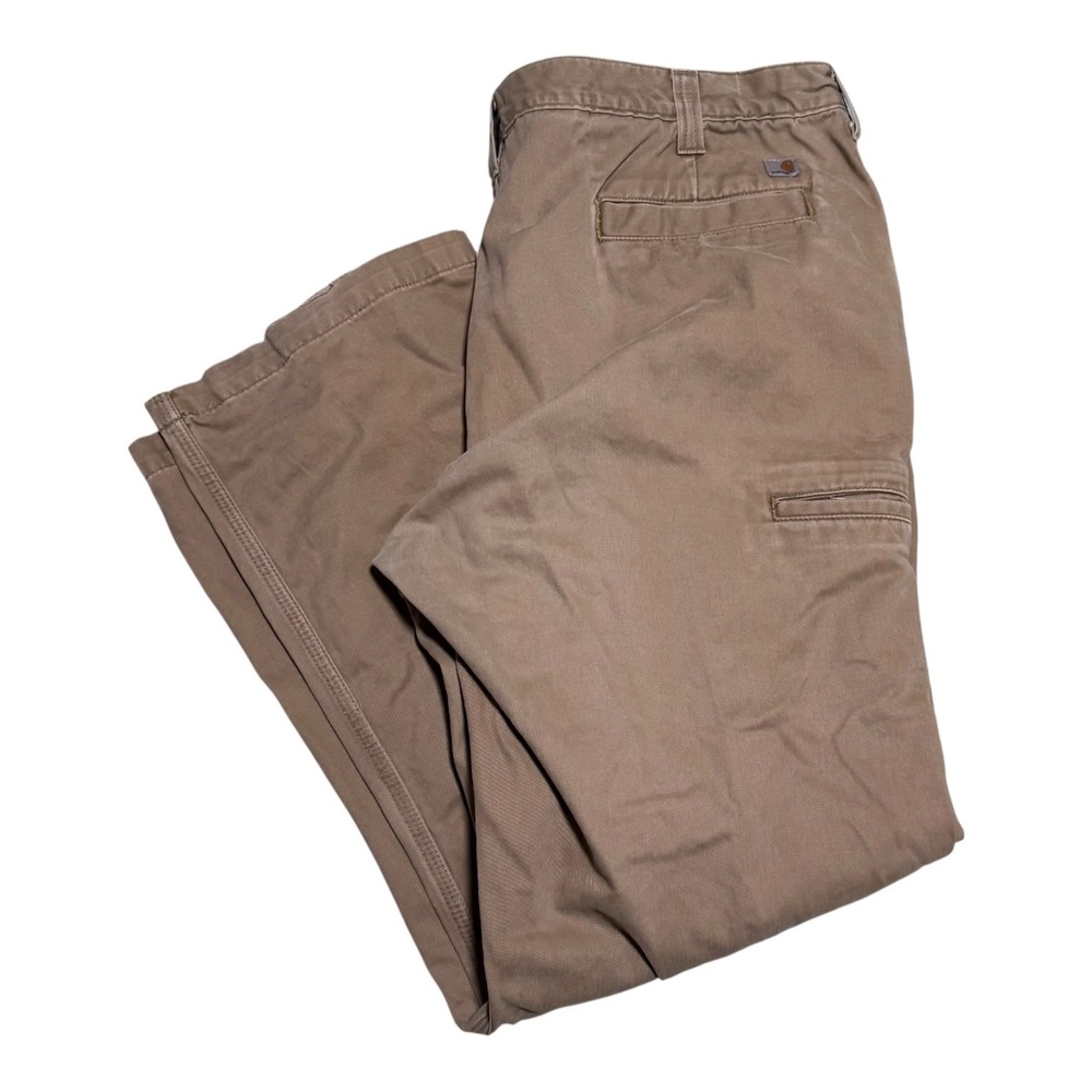 Carhartt 100095 253 Relaxed Fit Cotton Straight Fit Canvas Pants Men's 42x30